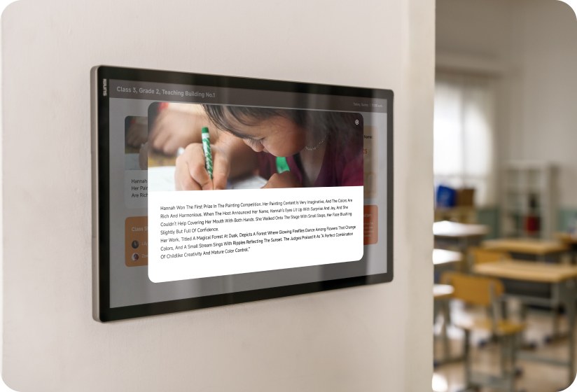 Sunmi Flex 3 used as an electronic class board