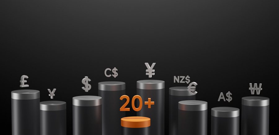 Fits 20+ currencies