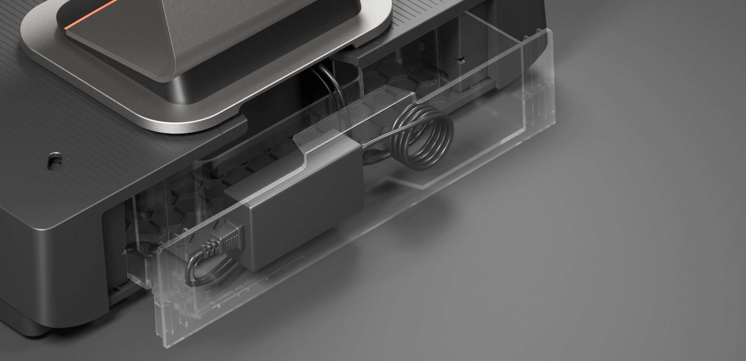 Sunmi Max Cash Drawer concealed adapter and rear cable drawer