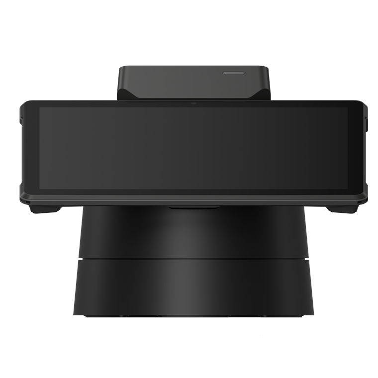 Sunmi V3 MIX 10.1-inch Android mobile POS docked on a rotating base