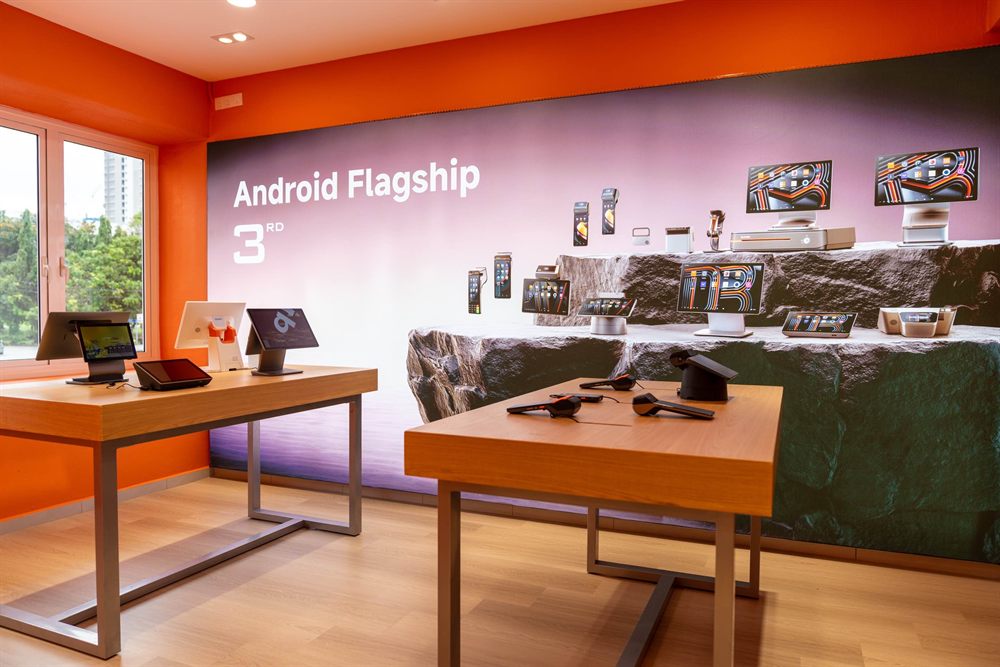 The full Sunmi 3rd-gen range on show at the Mipos Sunmi Home